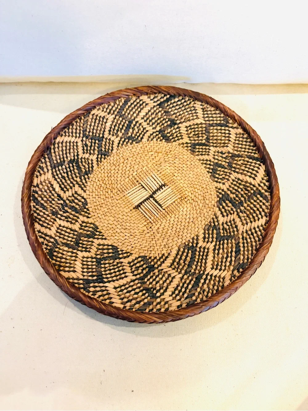 One of a Kind! NEW Woven Basket. Made by Binga people of Zambia Zimbabwe Africa